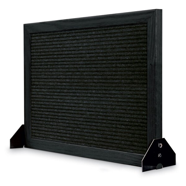 Indoor Enclosed Combo Board, 48"x36", Bronze Frame/Black Porc & Burgundy